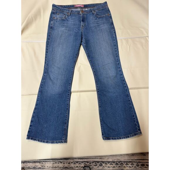 Levi's Denim - Levi's Womens Jeans 518 Super Low Boot Cut Blue Denim Medium Wash 13M 36X32